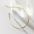 Armband aus Sterlingsilber/Gold-Schlangenkette – Markantes und elegantes Design