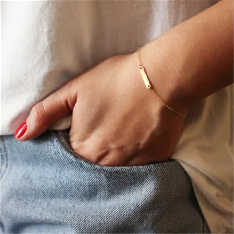 Gold Filled Stabarmband – Handgefertigter minimalistischer Schmuck
