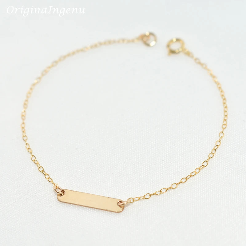 Gold Filled Stabarmband – Handgefertigter minimalistischer Schmuck